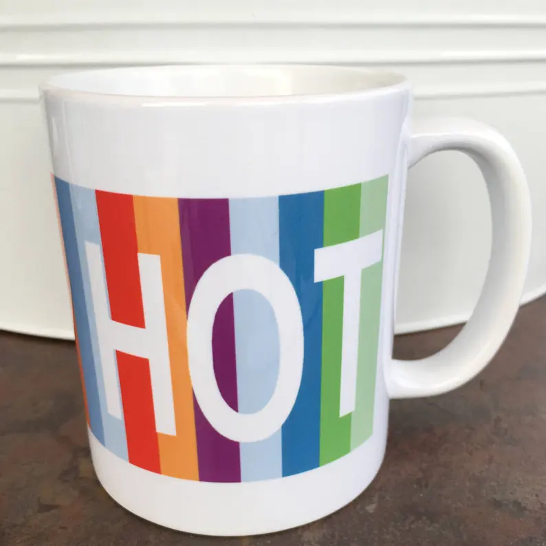 Big Bang Theory Coffee Mug: Rainbow HOT Mug detailed image 1